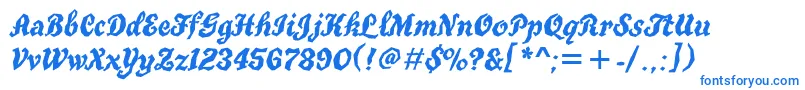 Weitere Informationen zur Truegritgtt-Schriftart Truegritgtt-Schriftart – Blaue Schriften