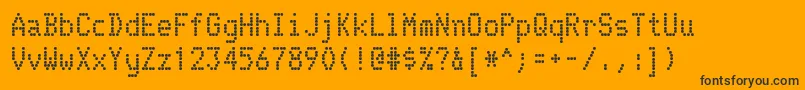 TelidonBold Font – Black Fonts on Orange Background