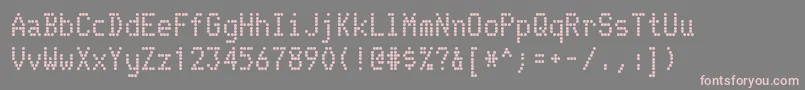 TelidonBold-Schriftart – Rosa Schriften auf grauem Hintergrund