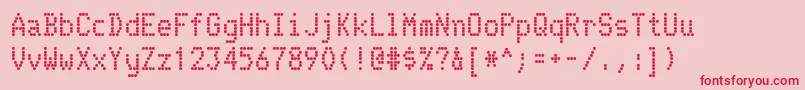 TelidonBold Font – Red Fonts on Pink Background