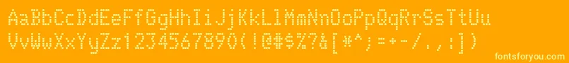 TelidonBold Font – Yellow Fonts on Orange Background