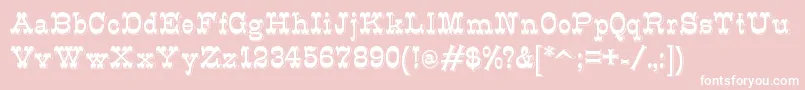 K22Eclair Font – White Fonts on Pink Background
