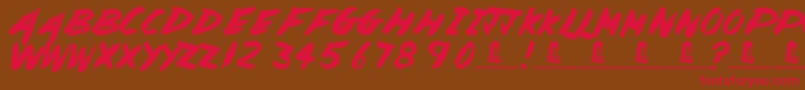 PaintedLady Font – Red Fonts on Brown Background