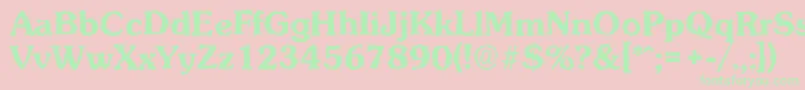 fuente SunsetrandomBold – Fuentes Verdes Sobre Fondo Rosa