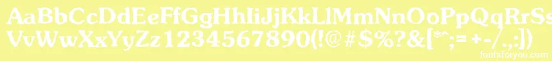 More about SunsetrandomBold Font SunsetrandomBold Font – White Fonts on Yellow Background