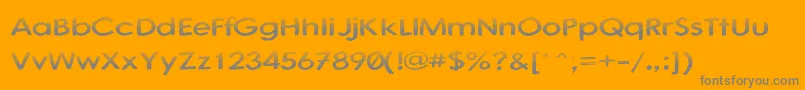 AustralianSunrise Font – Gray Fonts on Orange Background