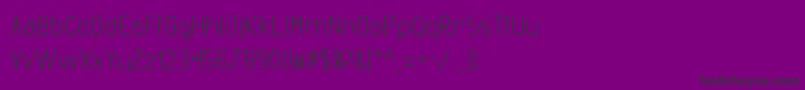 Czcionka ExactaBold – czarne czcionki na fioletowym tle