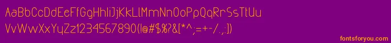 ExactaBold Font – Orange Fonts on Purple Background