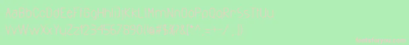 ExactaBold Font – Pink Fonts on Green Background