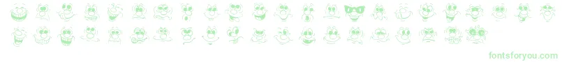 FaceOff-fontti – vihreät fontit