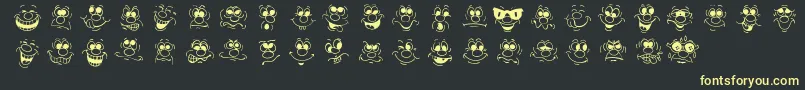 Подробнее о шрифте FaceOff Шрифт FaceOff – жёлтые шрифты на чёрном фоне