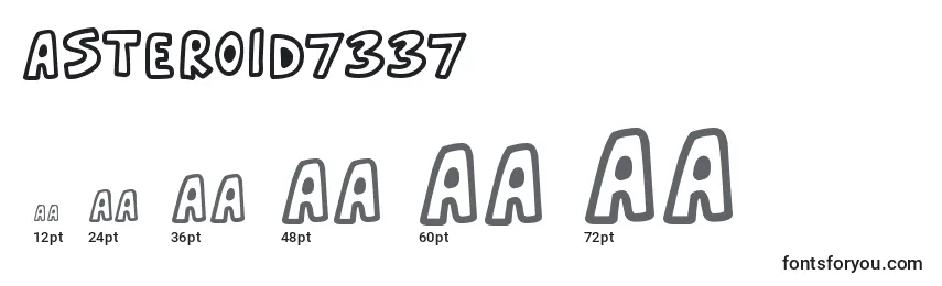 Asteroid7337 (33958) Font Sizes