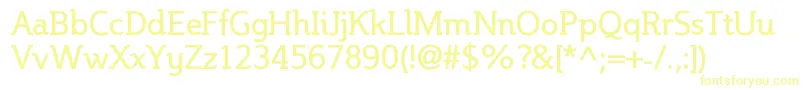 Шрифт Steinem – жёлтые шрифты