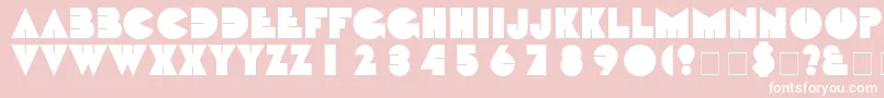 Шрифт BabyBabyNormal – белые шрифты на розовом фоне