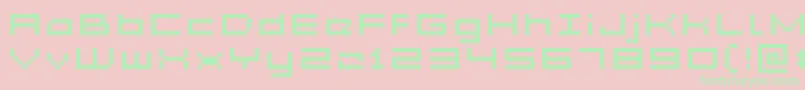 Acme5WideXtnd Font – Green Fonts on Pink Background