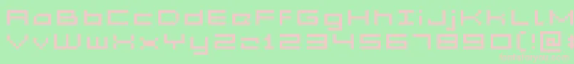 Acme5WideXtnd Font – Pink Fonts on Green Background