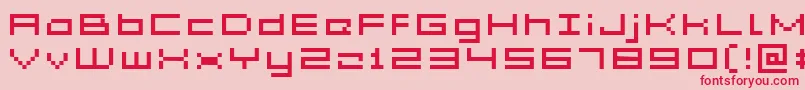 Acme5WideXtnd Font – Red Fonts on Pink Background