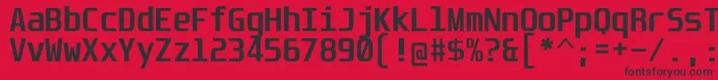 More about UnispaceBd Font UnispaceBd Font – Black Fonts on Red Background