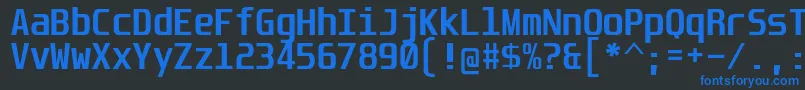 More about UnispaceBd Font UnispaceBd Font – Blue Fonts on Black Background