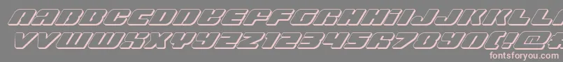 Capricus3Dital Font – Pink Fonts on Gray Background