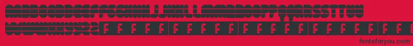 DiscoFlow Font – Black Fonts on Red Background