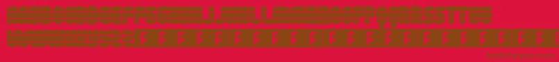 DiscoFlow Font – Brown Fonts on Red Background