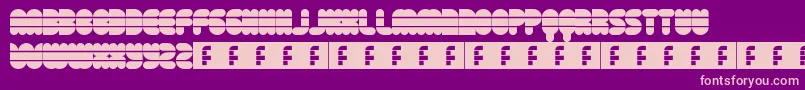 DiscoFlow Font – Pink Fonts on Purple Background