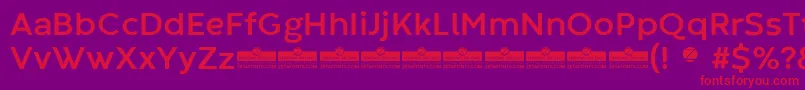 CodecWarmBoldTrial Font – Red Fonts on Purple Background