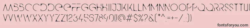 Qg Font – Black Fonts on Pink Background