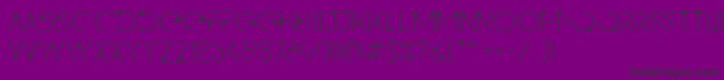 Qg-Schriftart – Schwarze Schriften auf violettem Hintergrund