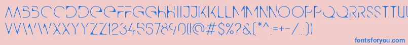 Qg Font – Blue Fonts on Pink Background