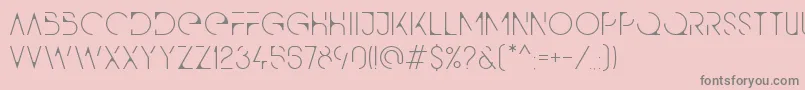 Qg Font – Gray Fonts on Pink Background