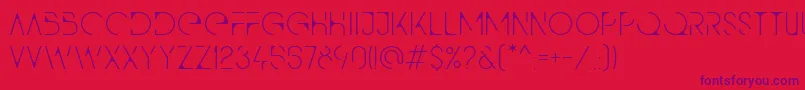 Qg Font – Purple Fonts on Red Background