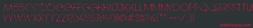 Qg Font – Red Fonts on Black Background
