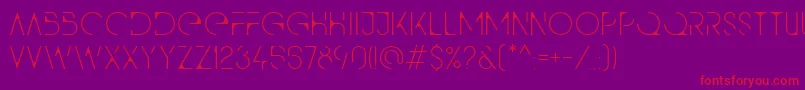 Qg Font – Red Fonts on Purple Background