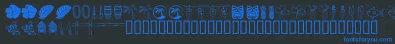 fuente Tropb – Fuentes Azules Sobre Fondo Negro
