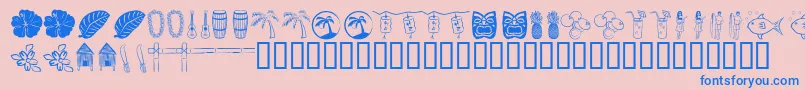 fuente Tropb – Fuentes Azules Sobre Fondo Rosa