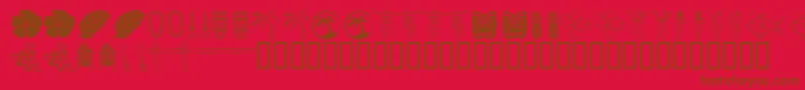 Tropb Font – Brown Fonts on Red Background