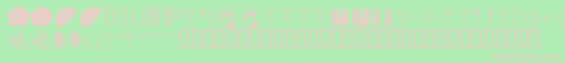 Tropb Font – Pink Fonts on Green Background