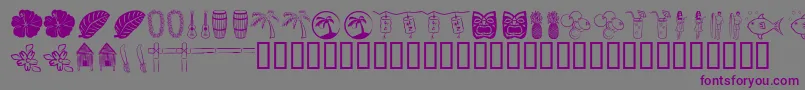 Tropb Font – Purple Fonts on Gray Background
