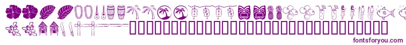 Tropb-Schriftart – Violette Schriften auf weißem Hintergrund