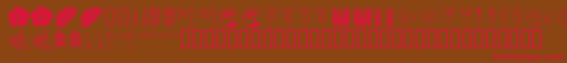 Tropb Font – Red Fonts on Brown Background
