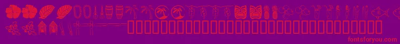 Tropb Font – Red Fonts on Purple Background