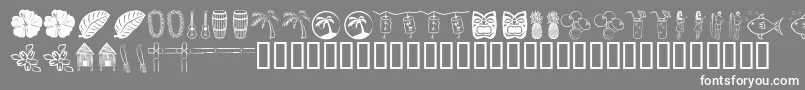 Tropb Font – White Fonts on Gray Background