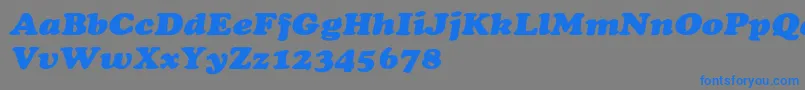 fuente CooperextHeavyItalic – Fuentes Azules Sobre Fondo Gris