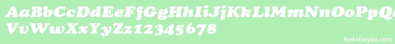 fuente CooperextHeavyItalic – Fuentes Blancas Sobre Fondo Verde