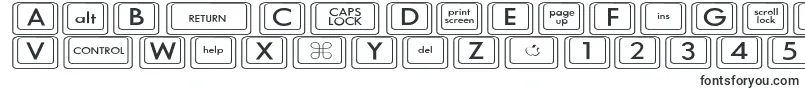 KeyboardKeyswdWide Font – Fonts for Corel Draw