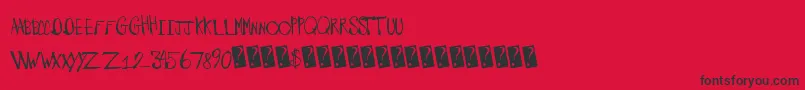 Barnyardmassacre Font – Black Fonts on Red Background