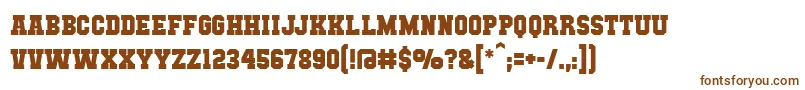 Шрифт Mutantacademybb – коричневые шрифты на белом фоне
