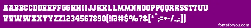 Mutantacademybb Font – White Fonts on Purple Background